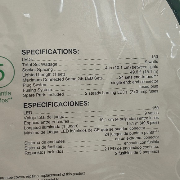 GE Energy Smart 150 LED Miniature Lights Multicolor Green Wire 49.6ft 847998 - Picture 4 of 8